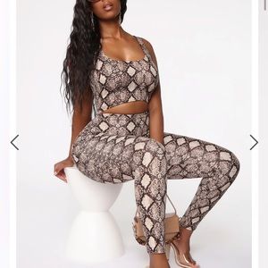 Snake Print Jumpsuit